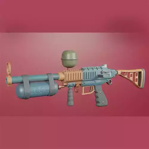 Marker Gun 2 Free low-poly 3D model