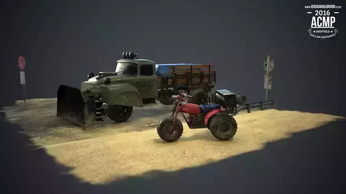 Truck and Trike Diorama 