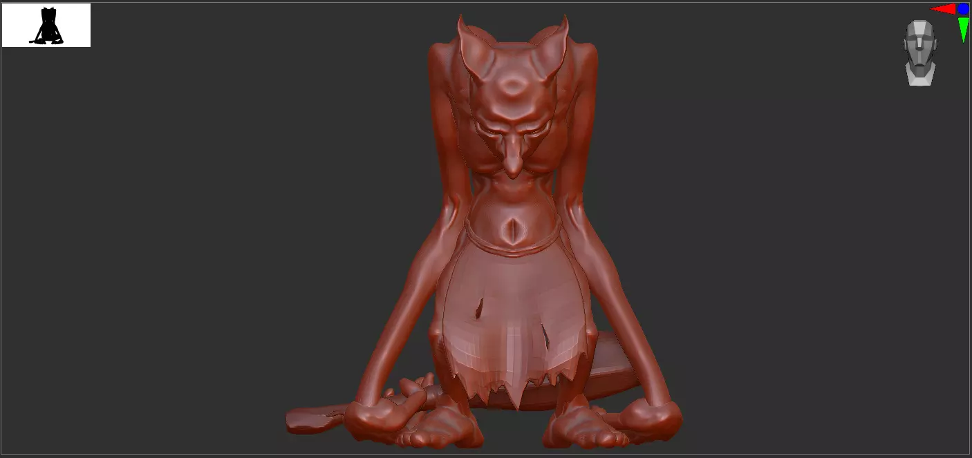 goblin demon 3D print model_0