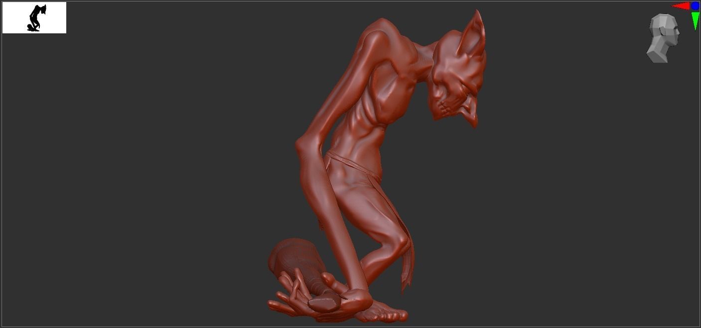 goblin demon 3D print model_1