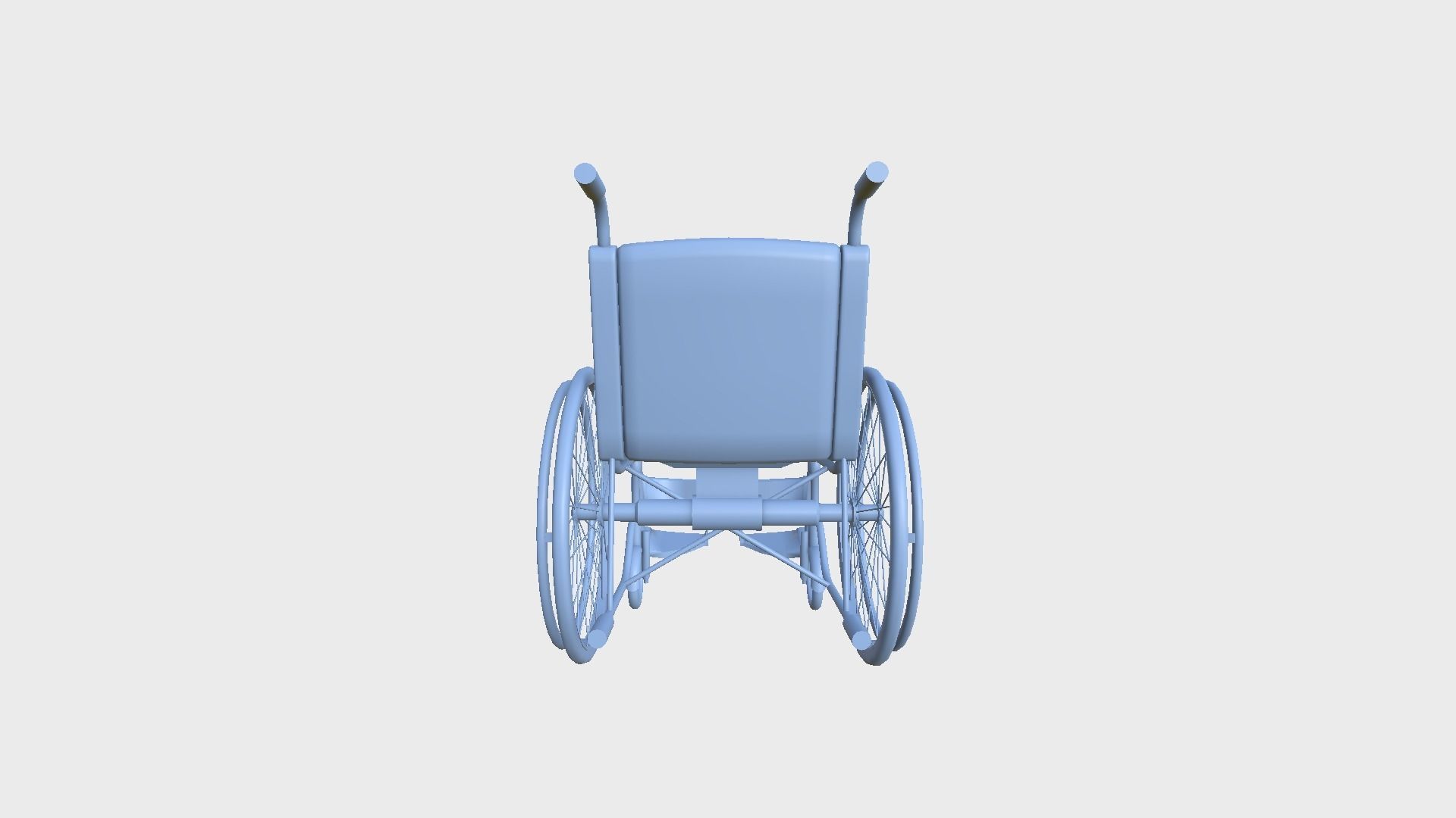 Wheelchair 01 Aqua- Character Design Accessory Inclusive Low-poly 3D model_10