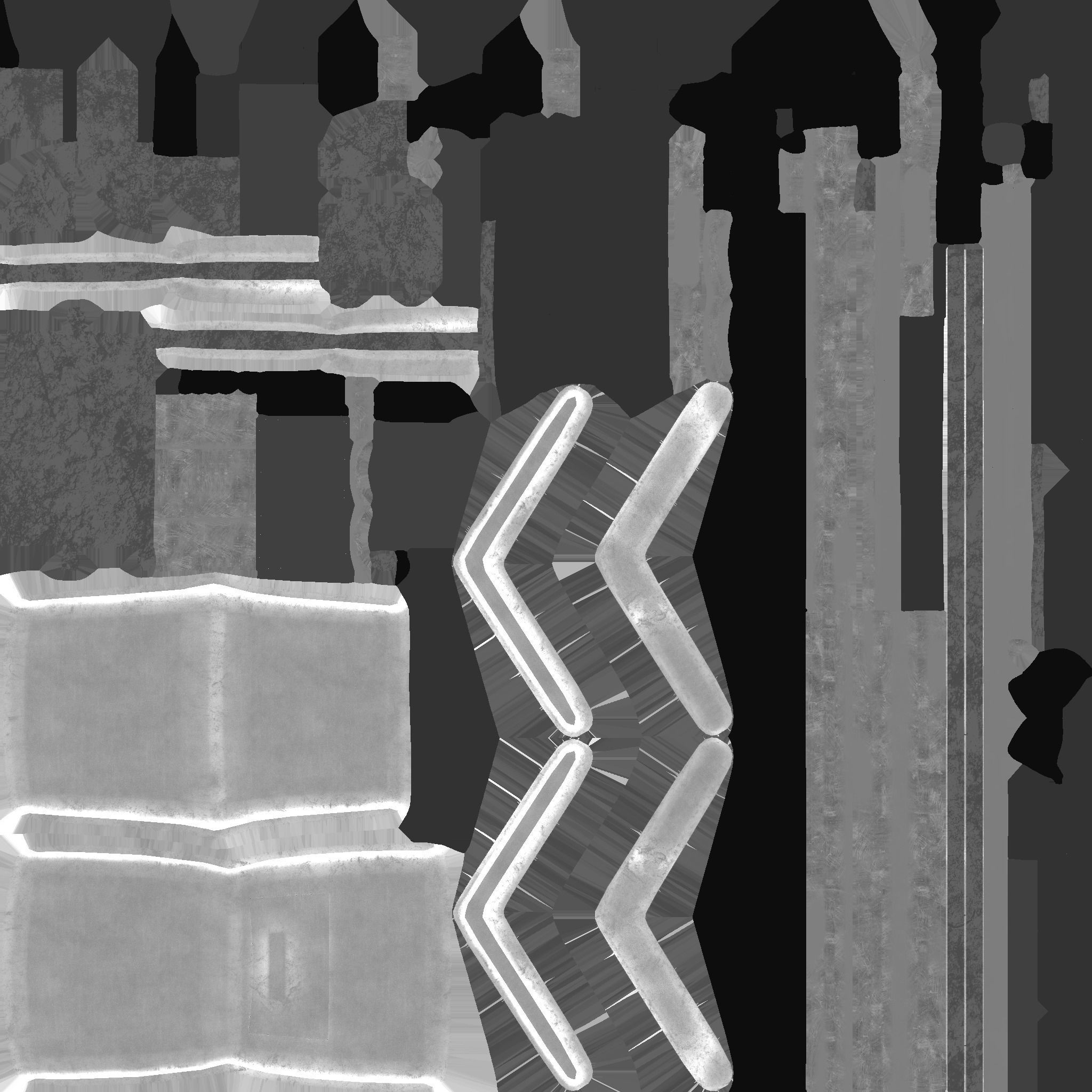 Wheelchair 03 Full Black - Character Design Accessory Inclusive Low-poly 3D model_21