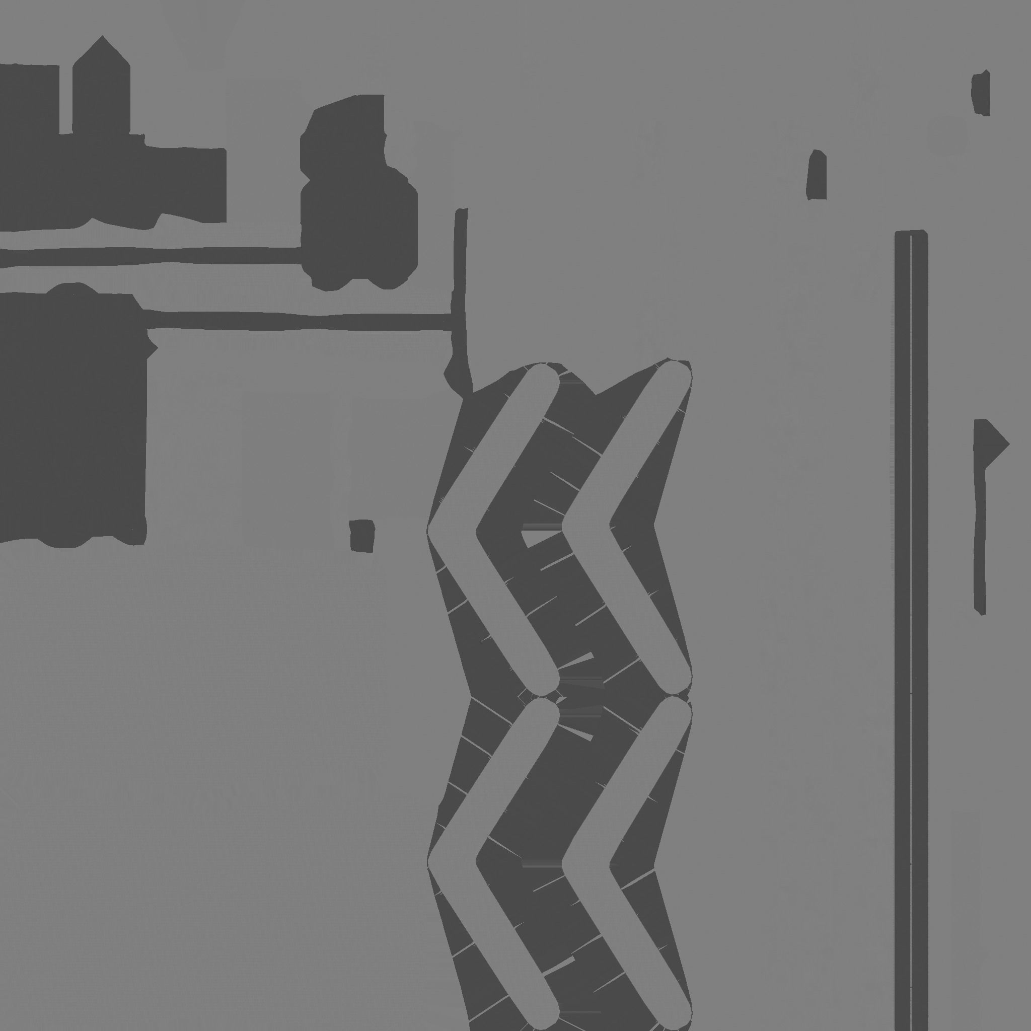 Wheelchair 05 Beige - Character Design Accessory Inclusive Low-poly 3D model_18