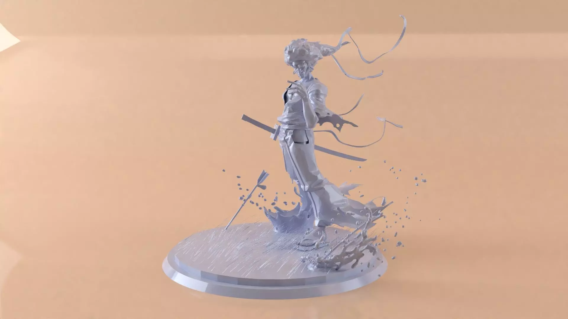 Afro Samurai 3D print model_0
