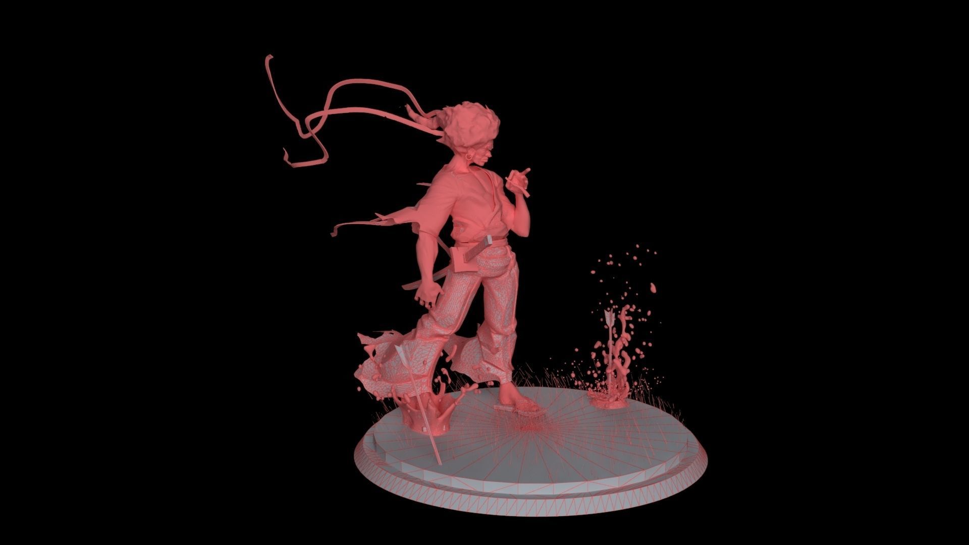 Afro Samurai 3D print model_5
