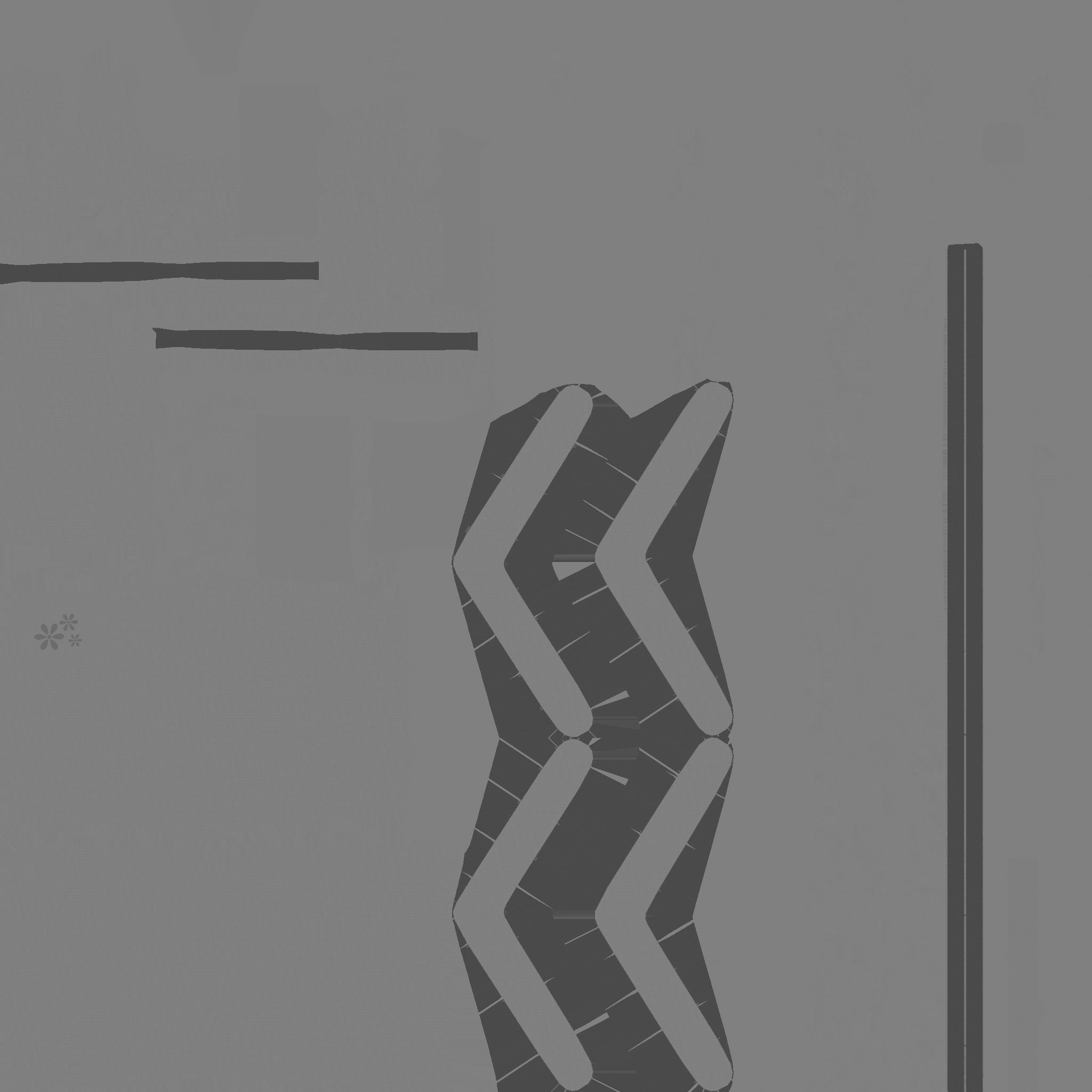 Wheelchair 06 Pink - Character Design Accessory Inclusive Low-poly 3D model_18