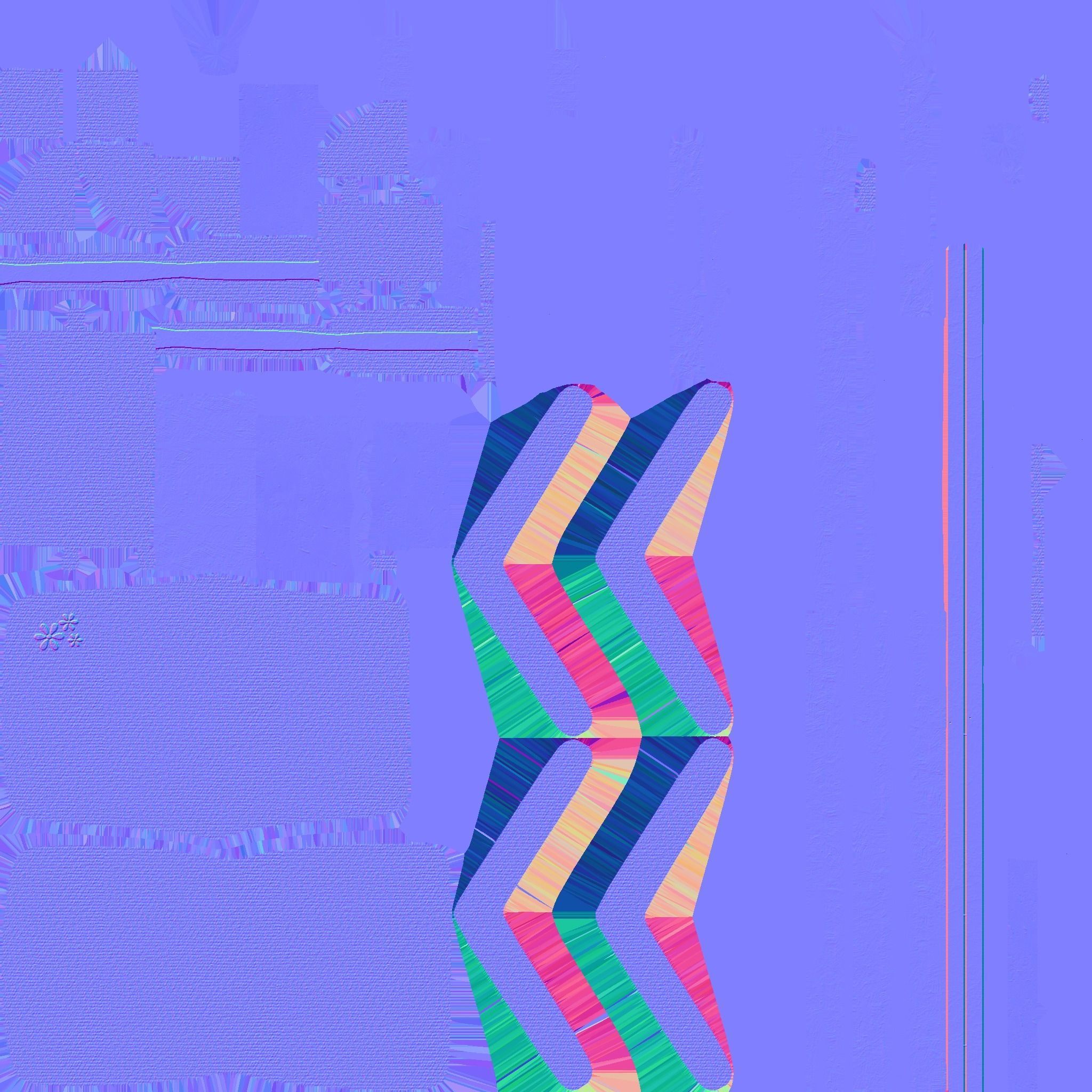 Wheelchair 06 Pink - Character Design Accessory Inclusive Low-poly 3D model_20