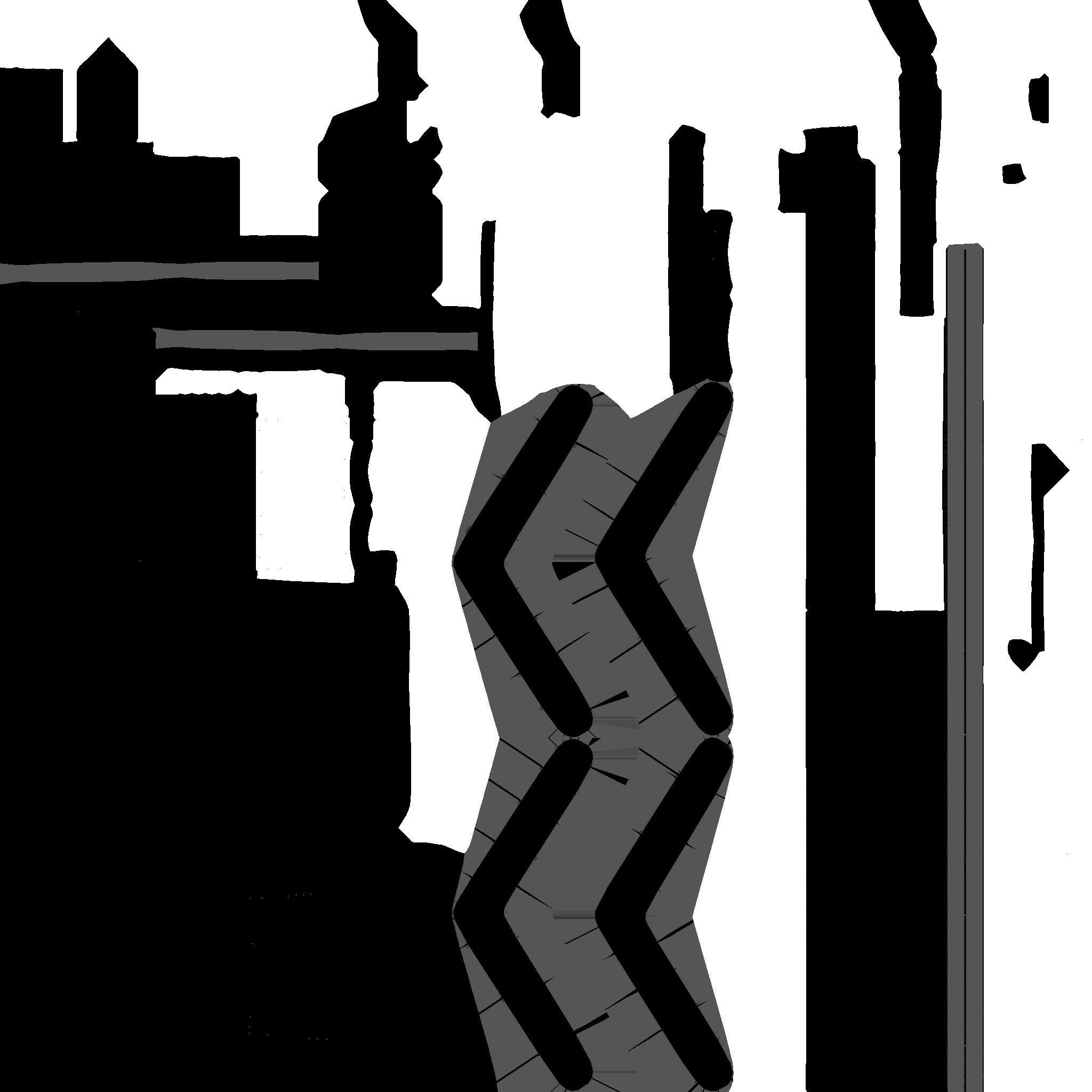 Wheelchair 07 Yellow - Character Design Accessory Inclusive Low-poly 3D model_19