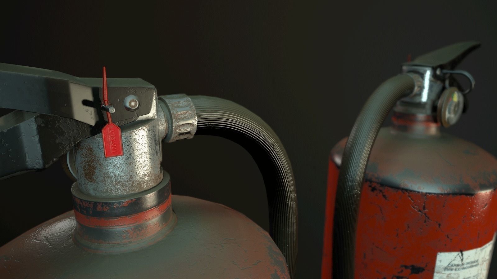 Fire Extinguisher Low-poly 3D model_12