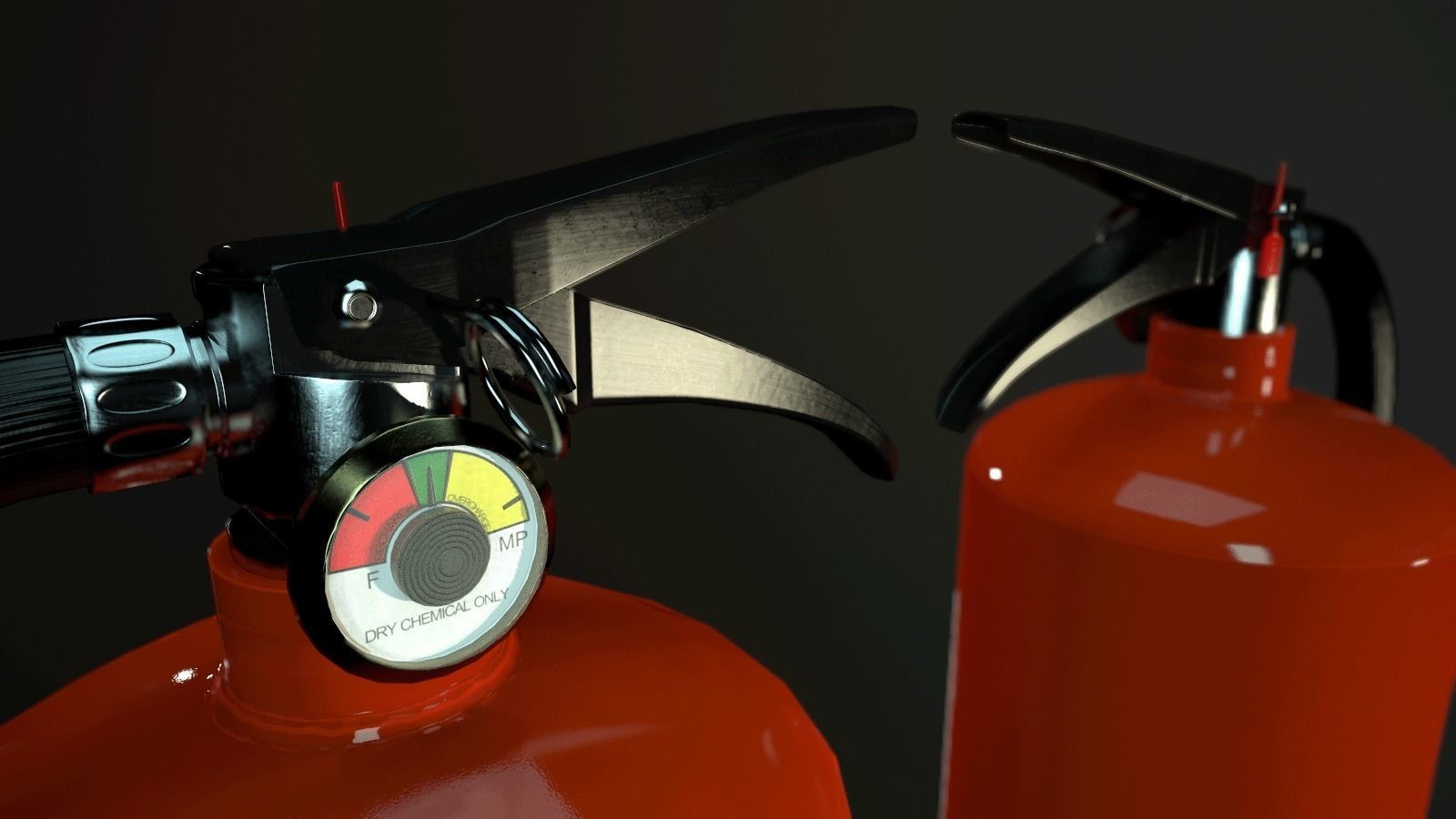 Fire Extinguisher Low-poly 3D model_13