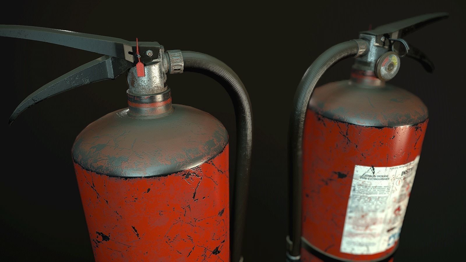 Fire Extinguisher Low-poly 3D model_6