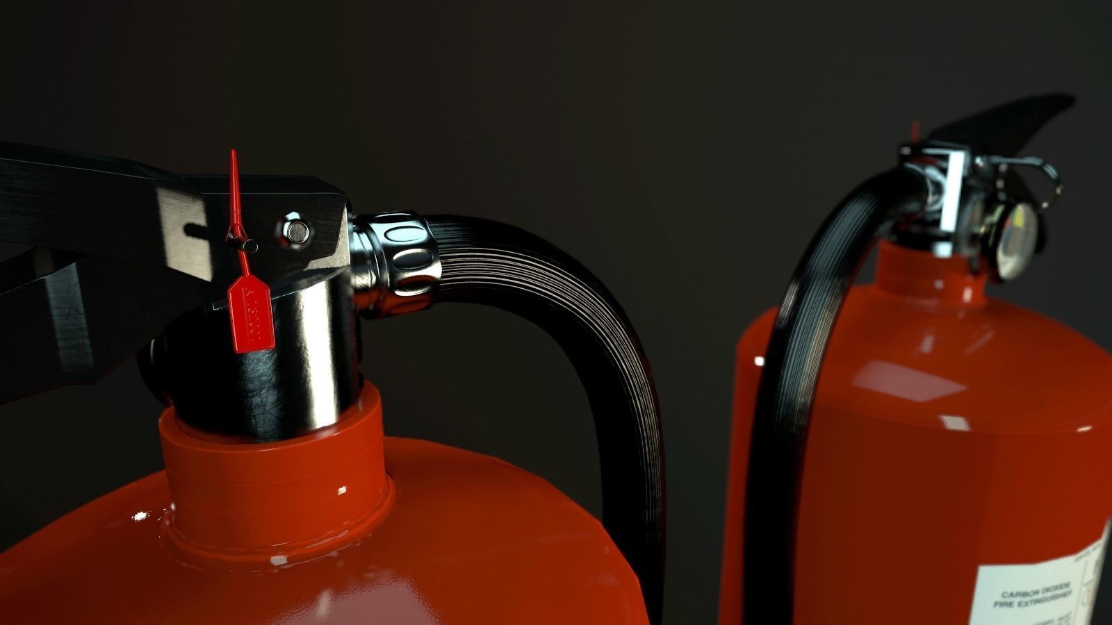 Fire Extinguisher Low-poly 3D model_11