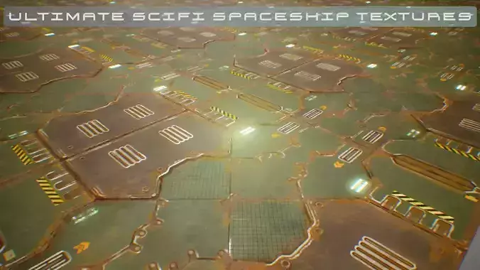 PBR Sci-Fi Spaceship Texture 64