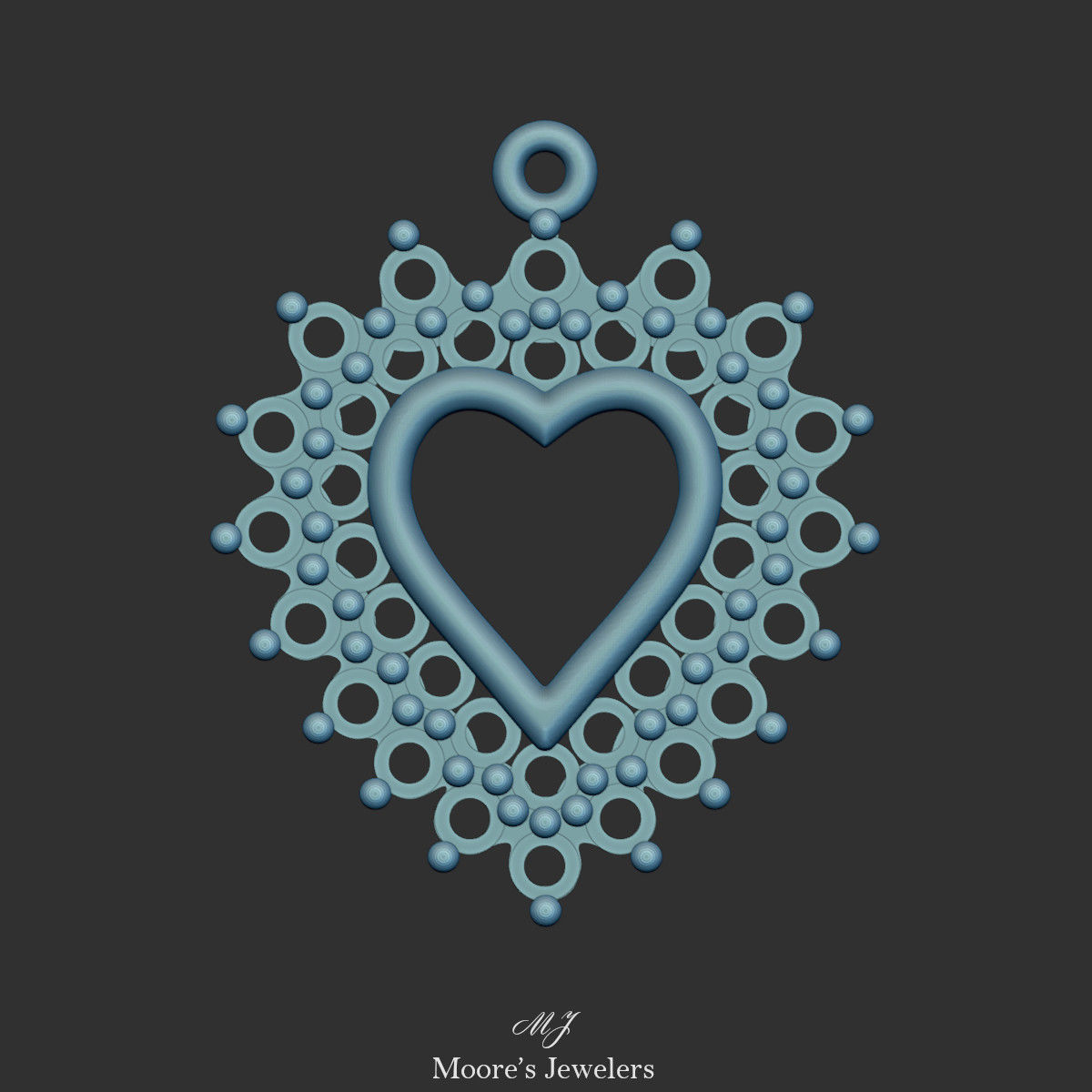 Heart Pendant 3d Model Stl File 3D print model_7