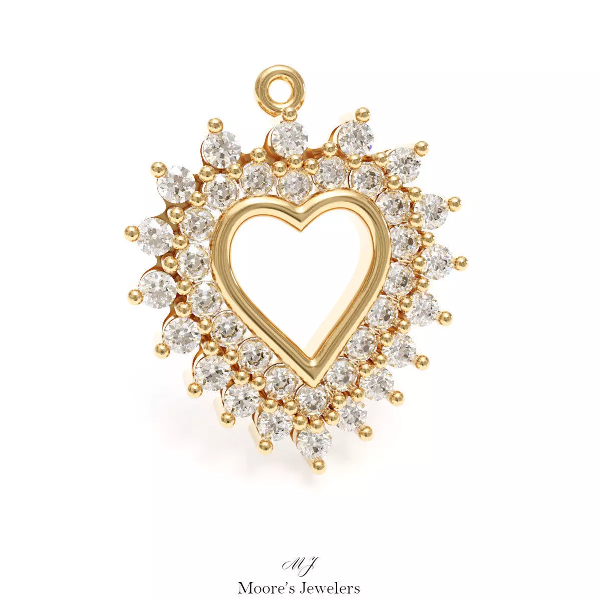 Heart Pendant 3d Model Stl File 3D print model_0