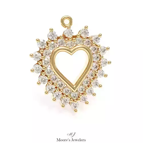 Heart Pendant 3d Model Stl File