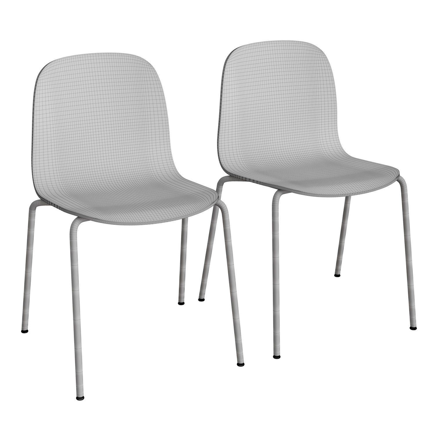 Visu Tube Base Chair 3D model_4