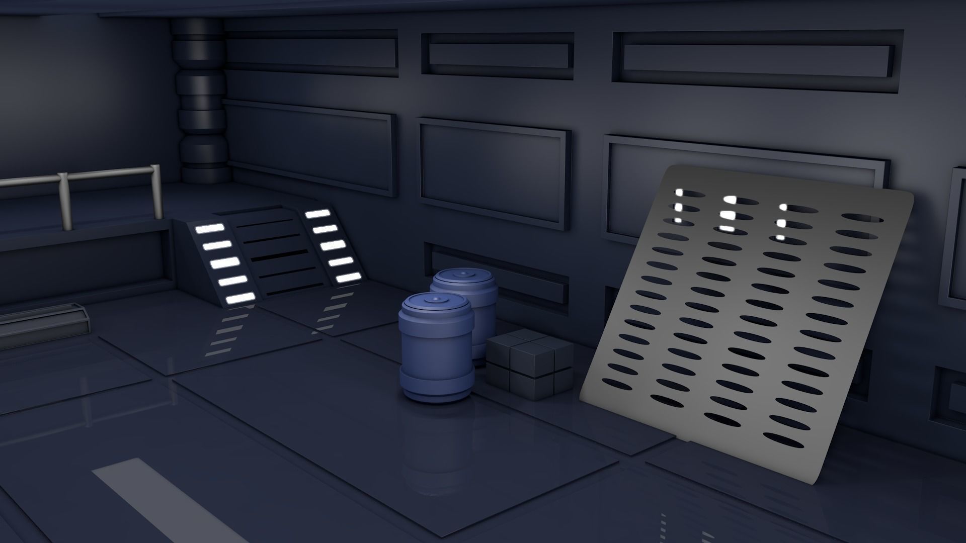 Sci Fi Room 3D model_7