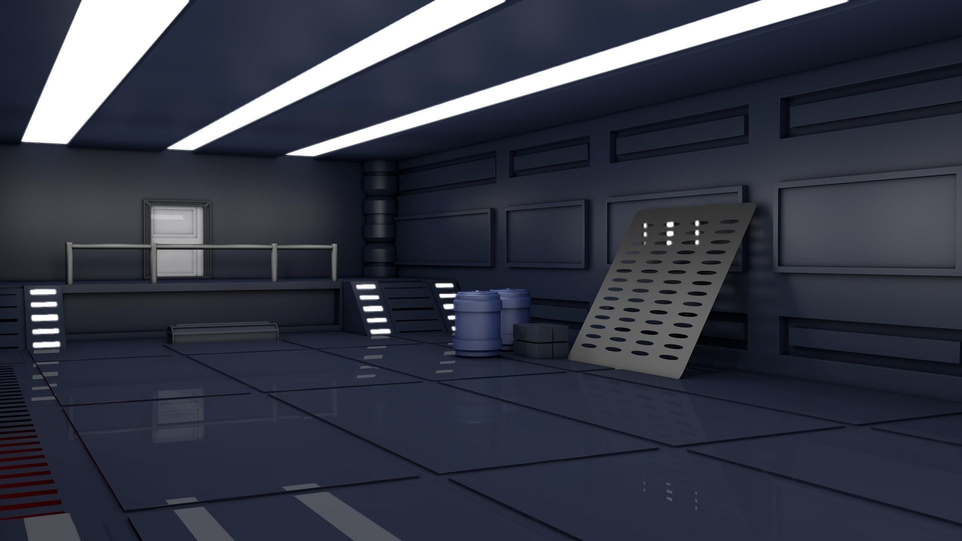 Sci Fi Room 3D model_3