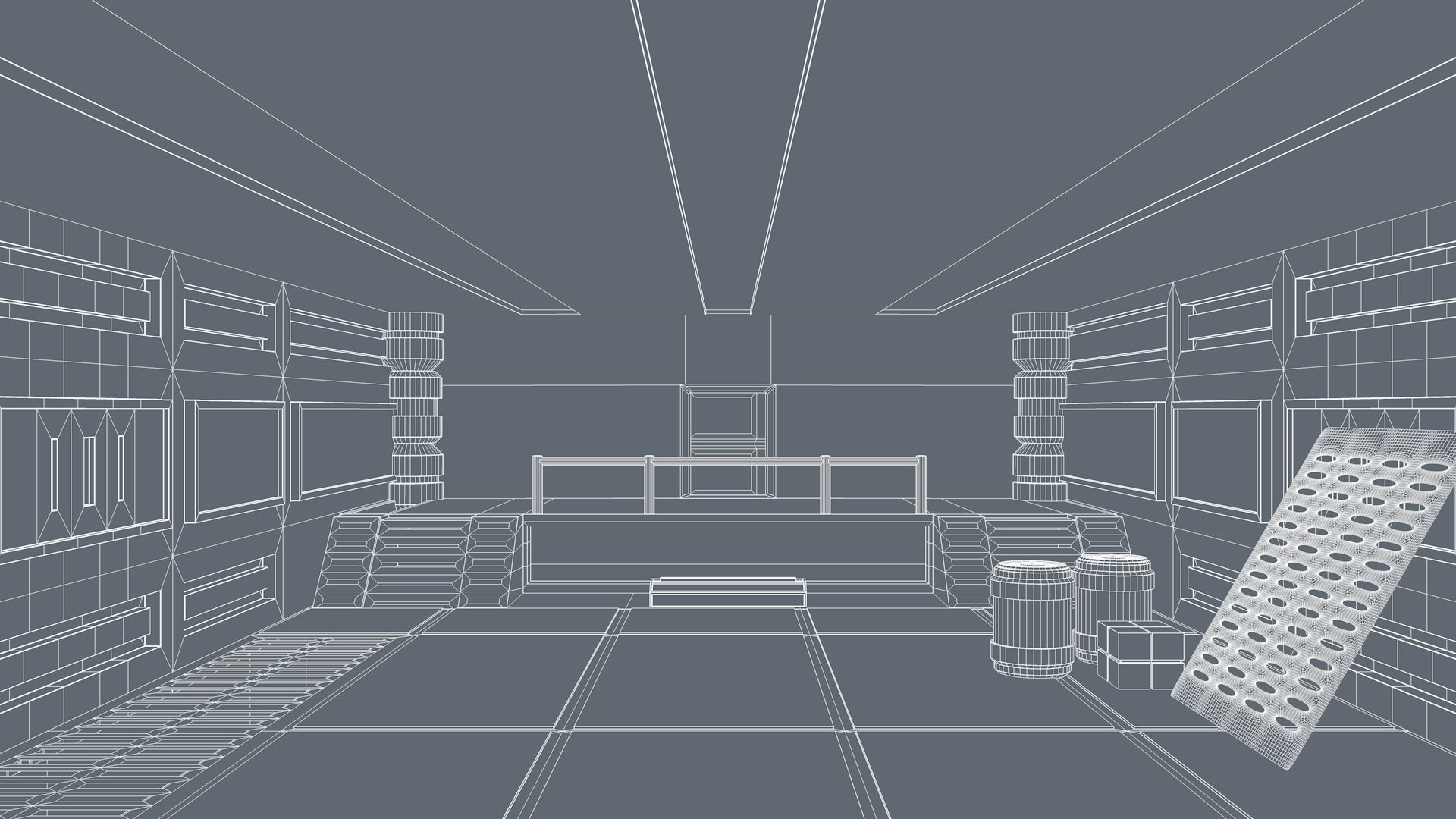 Sci Fi Room 3D model_8