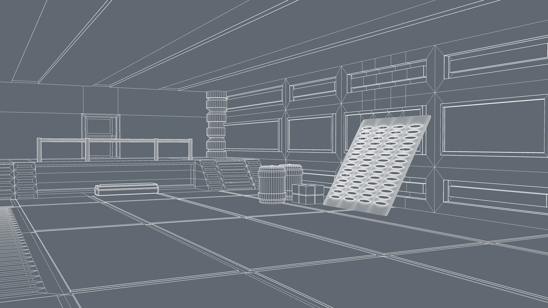 Sci Fi Room 3D model_11