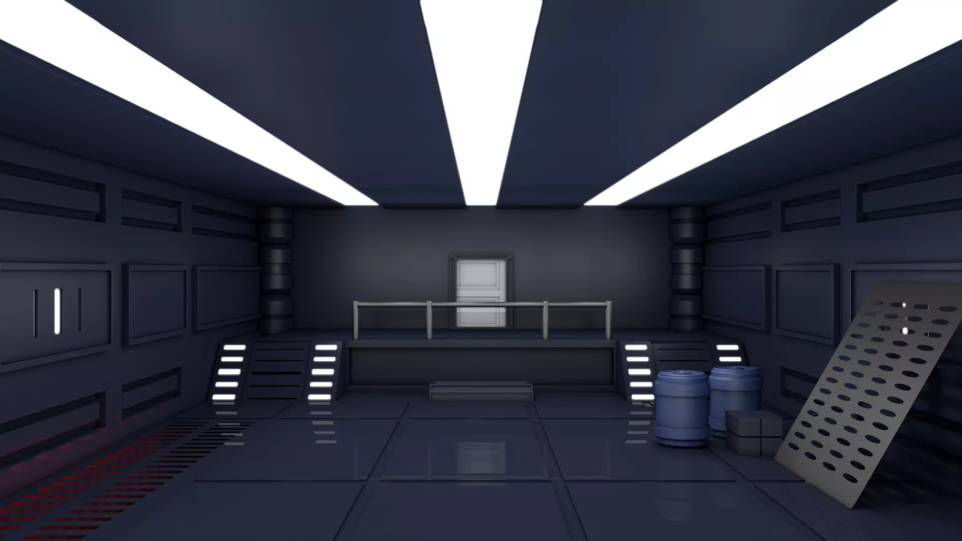 Sci Fi Room 3D model_0