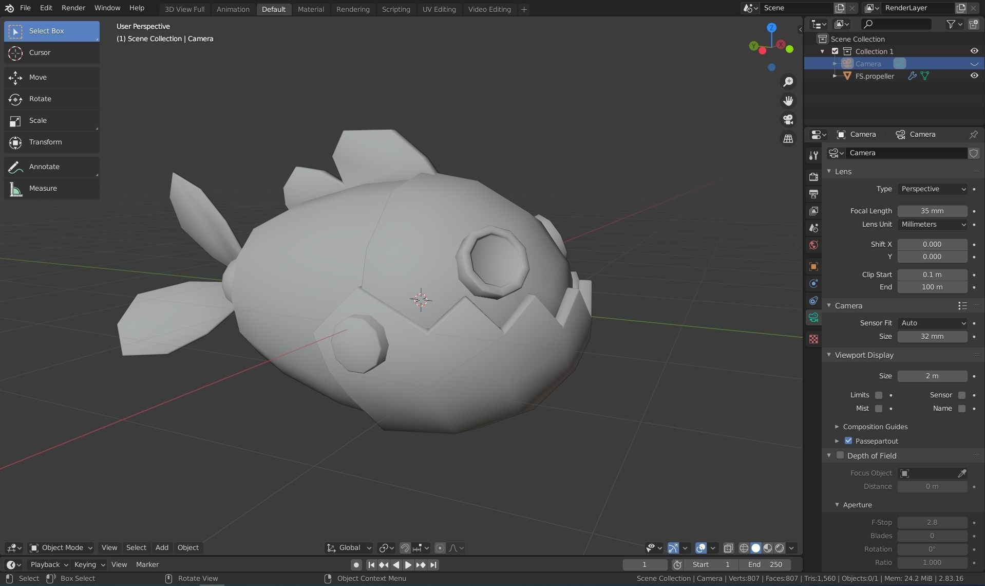 Fish Game Low-poly 3D model_2