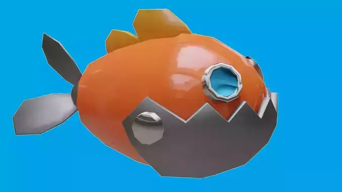 Fish Game Low-poly 3D model