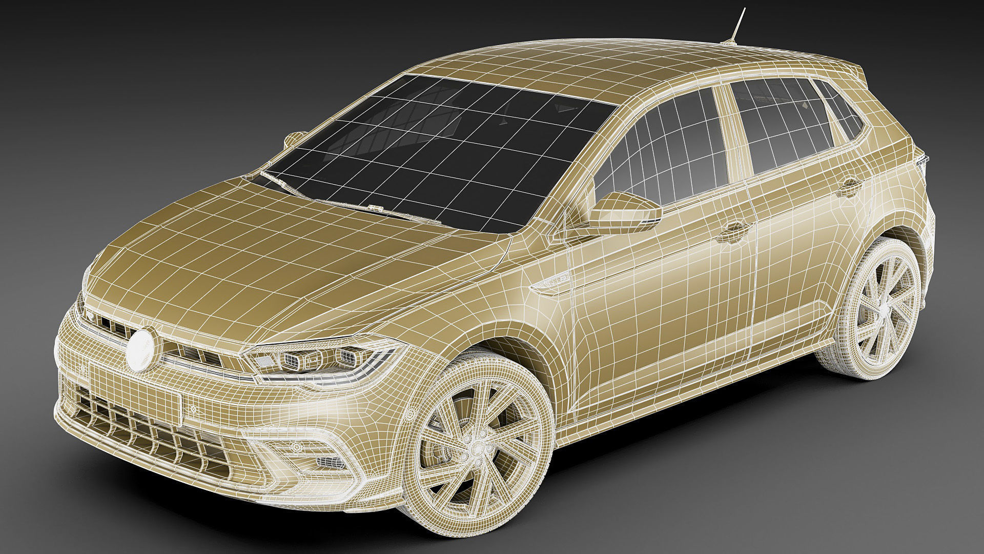 VW Polo 2022 3D model_22