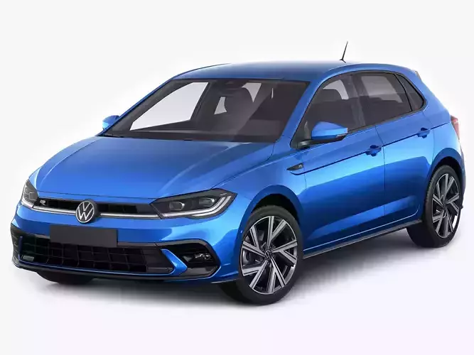 VW Polo 2022 3D model VW Polo 2022 3D model