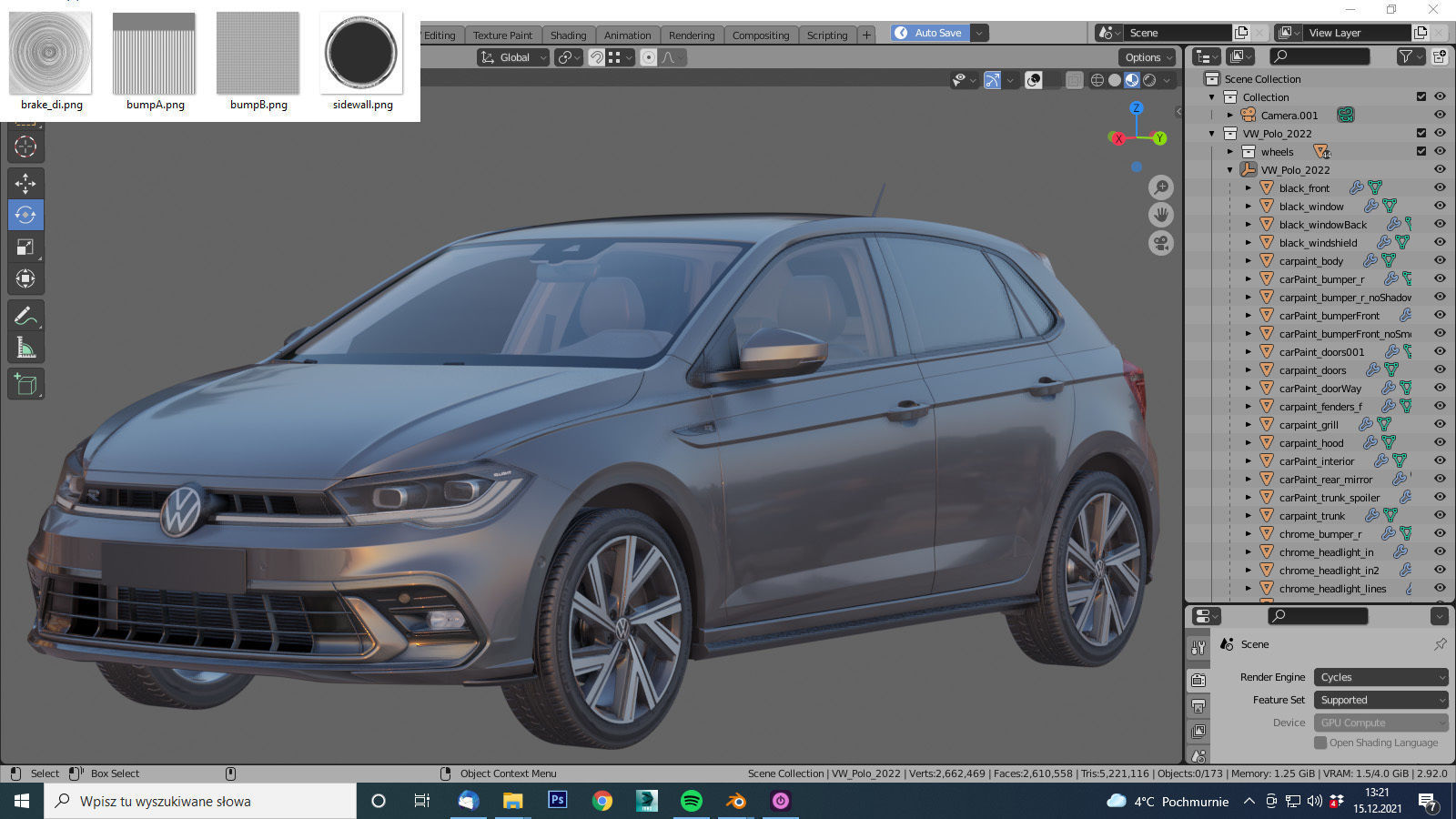 VW Polo 2022 3D model_26