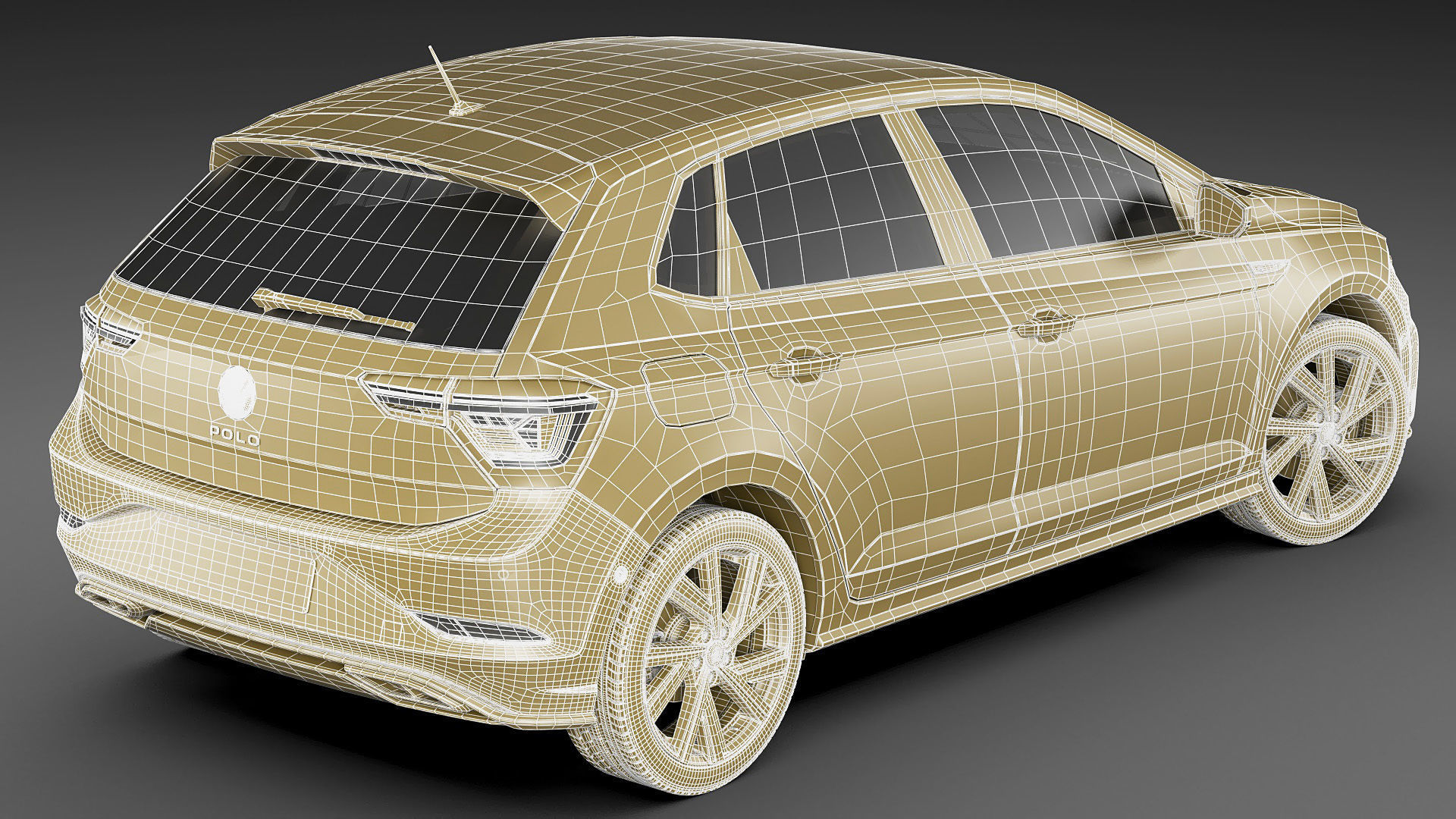 VW Polo 2022 3D model_23