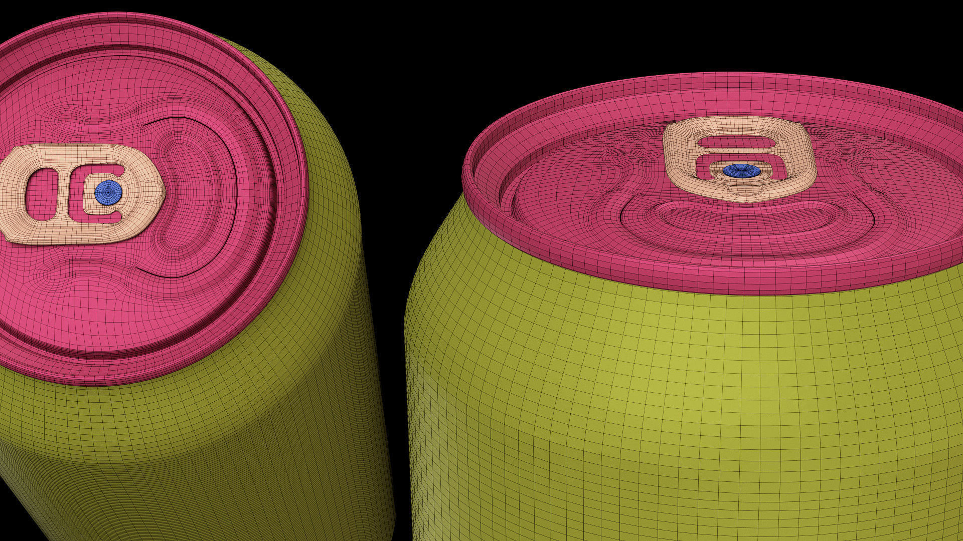 Standard 500ml Beverage Can with Dense Water Drops 3D model_12