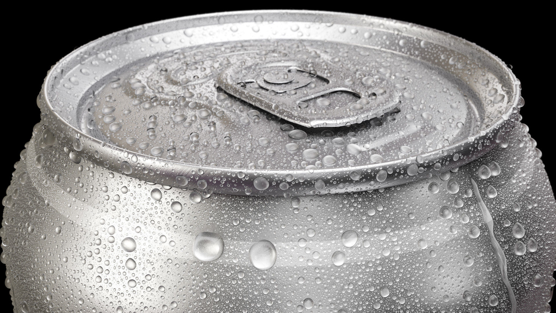 Standard 500ml Beverage Can with Dense Water Drops 3D model_8