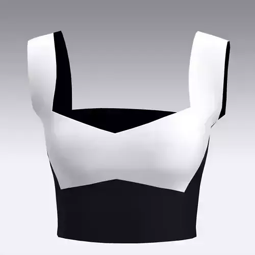 MINI BLOUSE BLACK AND WHITE LOOK