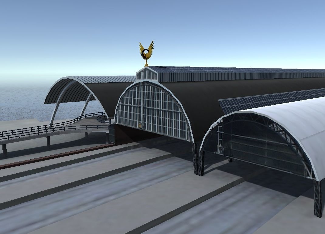 Amsterdam Cetraal station low-poly 3d model 3D model_7