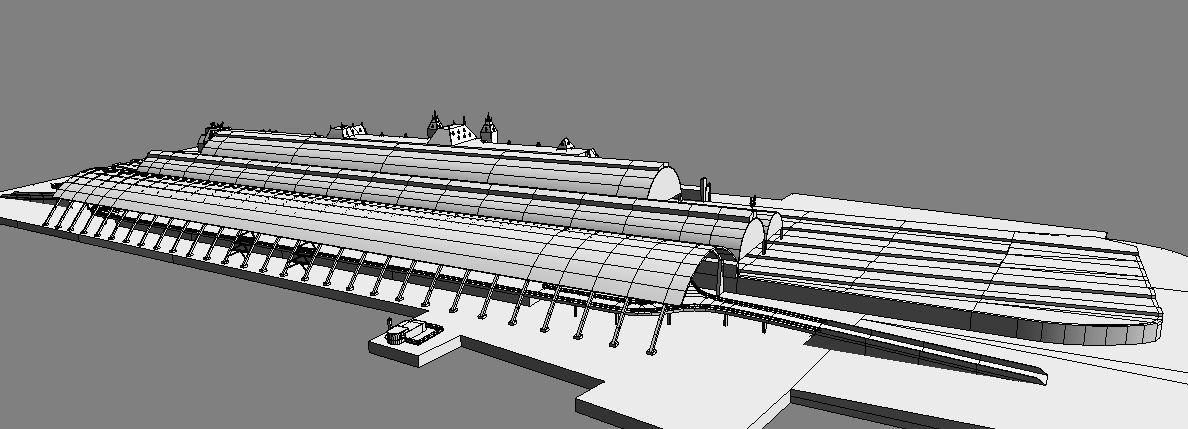 Amsterdam Cetraal station low-poly 3d model 3D model_9