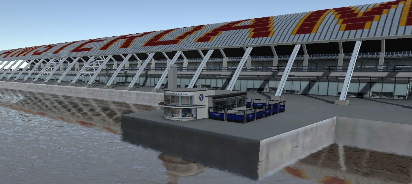 Amsterdam Cetraal station low-poly 3d model 3D model_4