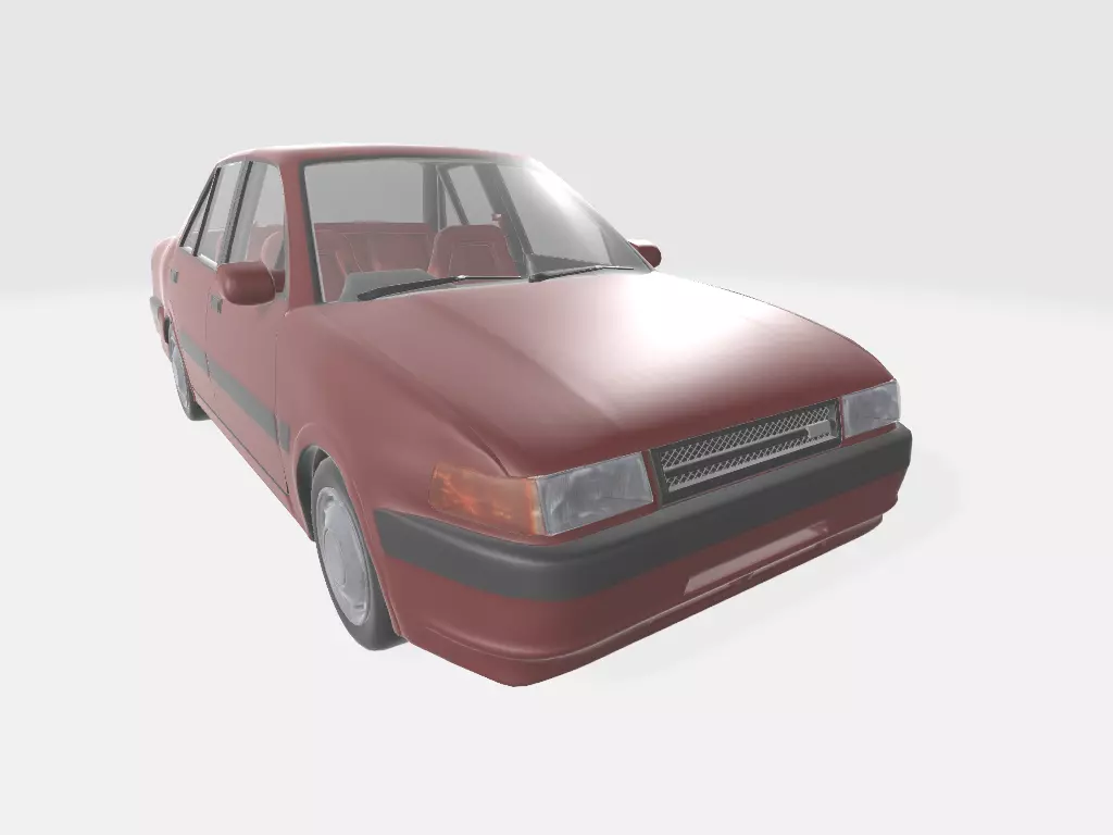 Mazda 323 familia protege or 323 interplay 3D model_0