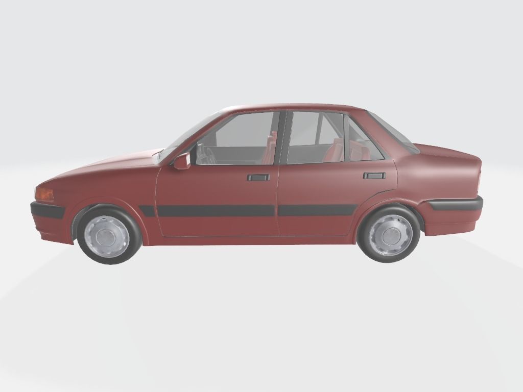 Mazda 323 familia protege or 323 interplay 3D model_2
