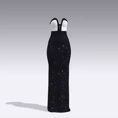 DRESS BLACK AND WHITE LOOK STYLE