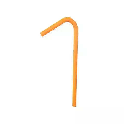 Drinking Straw v1 002 Low-poly 3D model