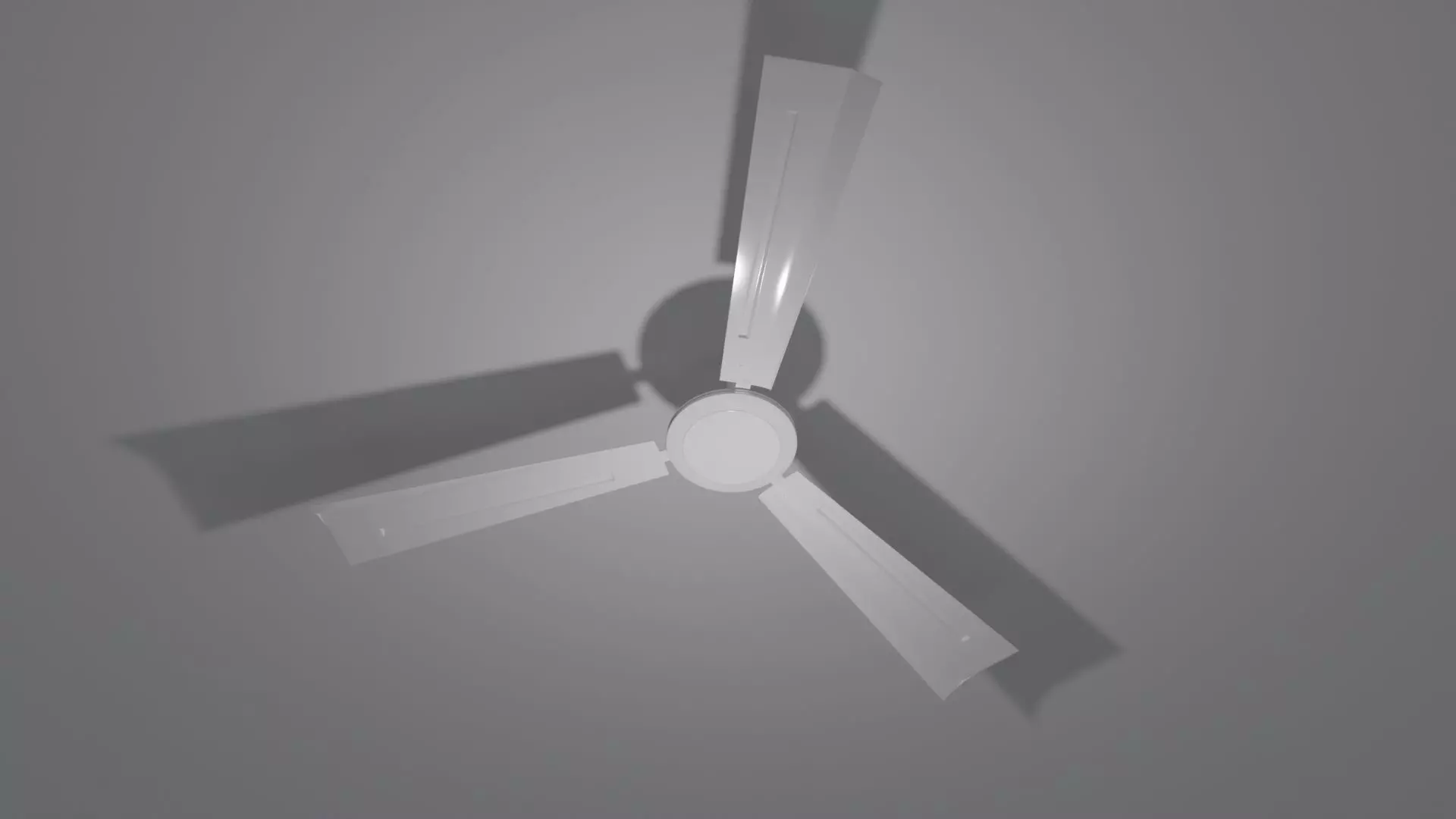 Rigged and Animated Ceiling Fan 3D model Free 3D model_0
