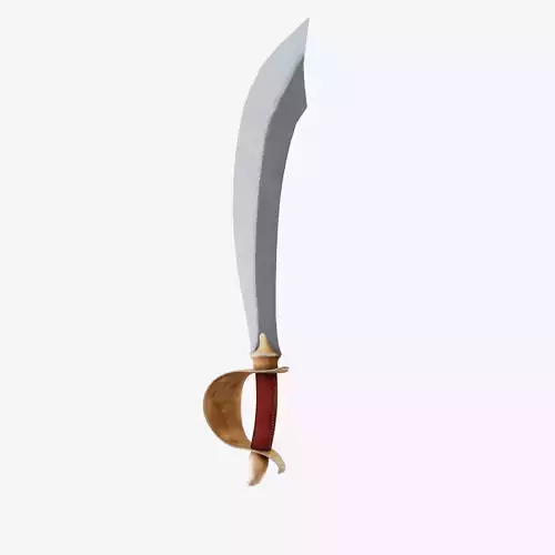 Saber Pirate Sword Low-poly 3D model