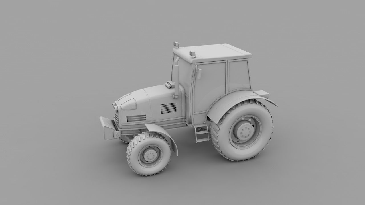 tractor 3D model_1