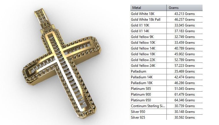 CROSS PENDANT 2 3D print model_6