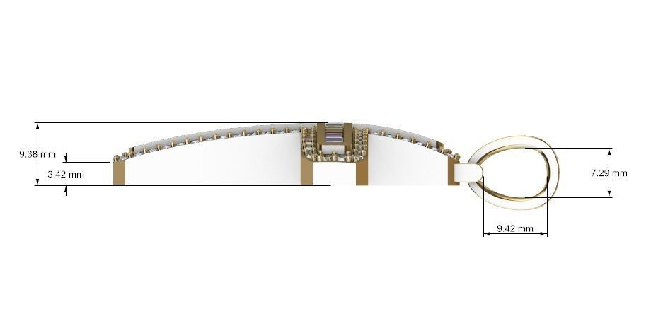 CROSS PENDANT 2 3D print model_5