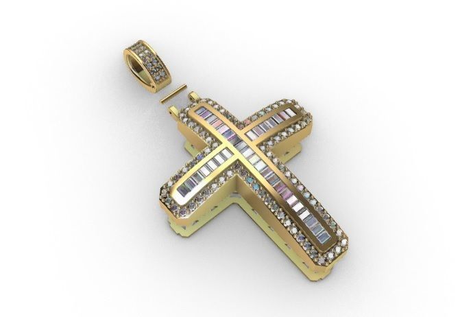 CROSS PENDANT 2 3D print model_7