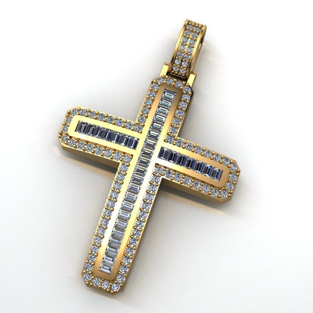 CROSS PENDANT 2 3D print model_2