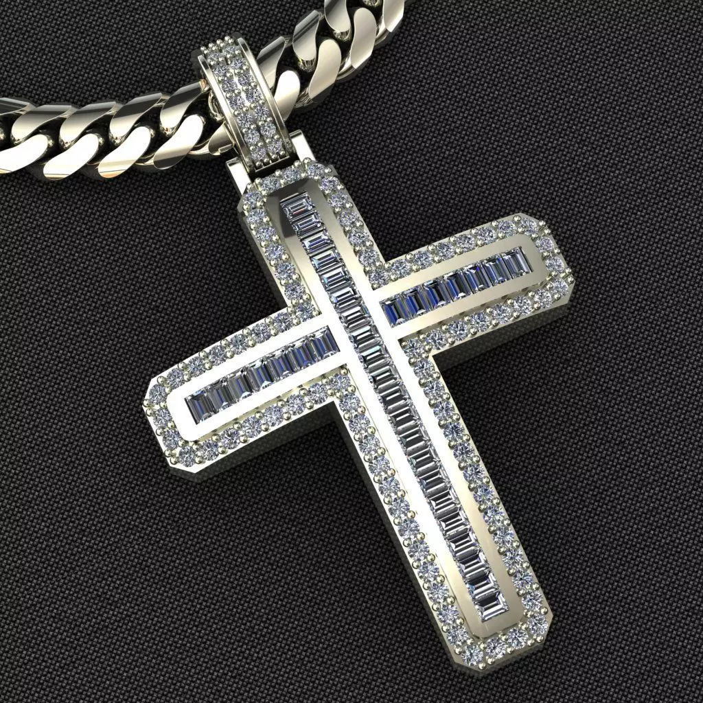 CROSS PENDANT 2 3D print model_0